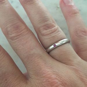 Tiffany’s Silver Ring with Ruby